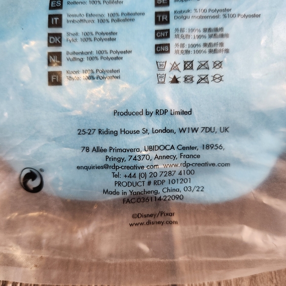 Disney Pixar Buzz Light Year Themed Sox Cat Pillow NEW - Picture 6 of 10